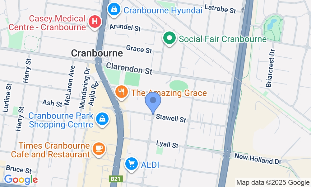 Cranbourne Sports & Fitness Centre map