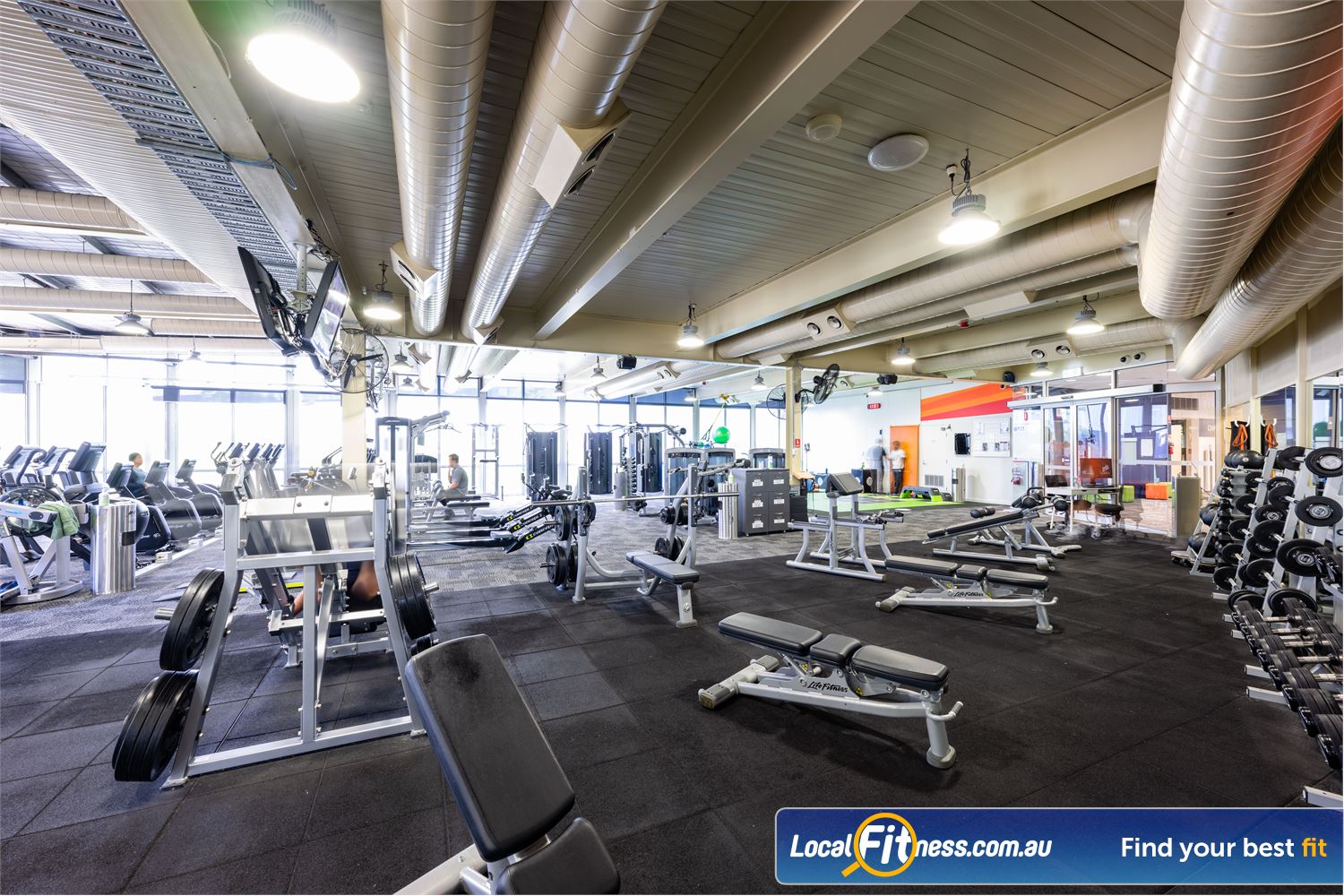 Richmond Recreation Centre - Yarra Leisure Near Richmond North The spacious free-weights area in our Richmond gym floor.