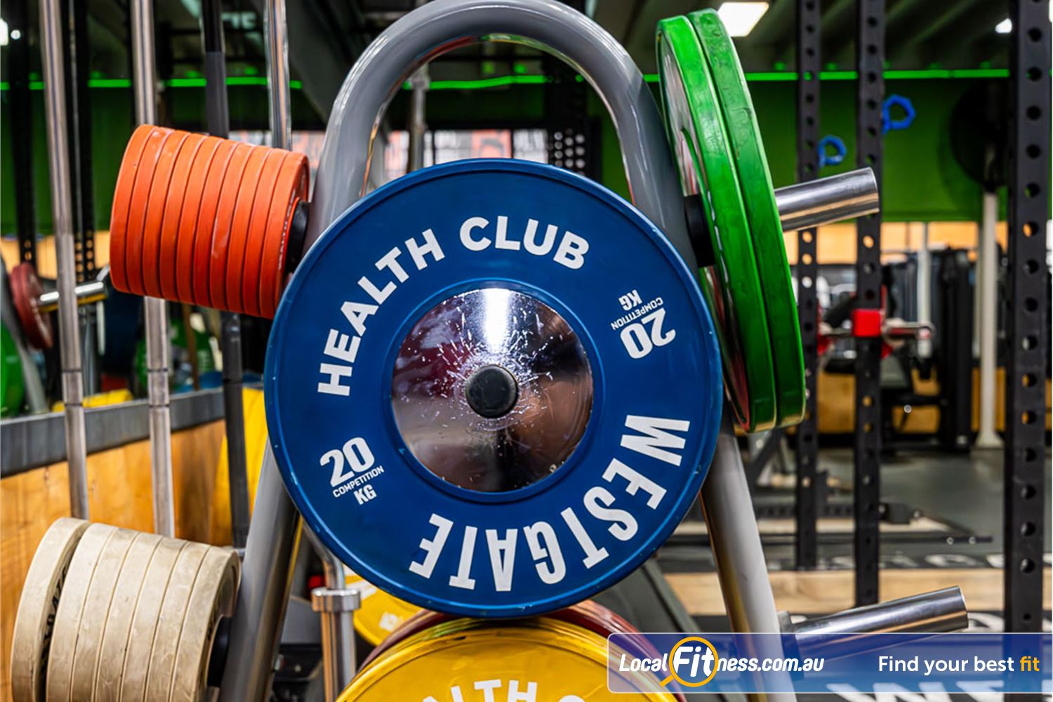 Westgate Health Club Altona North Our Altona gym includes a full range of lifting plates.