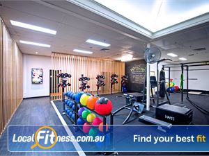 Goodlife Health Clubs HIIT Kings Park  | The fully equipped Goodlife Cottesloe functional training area.