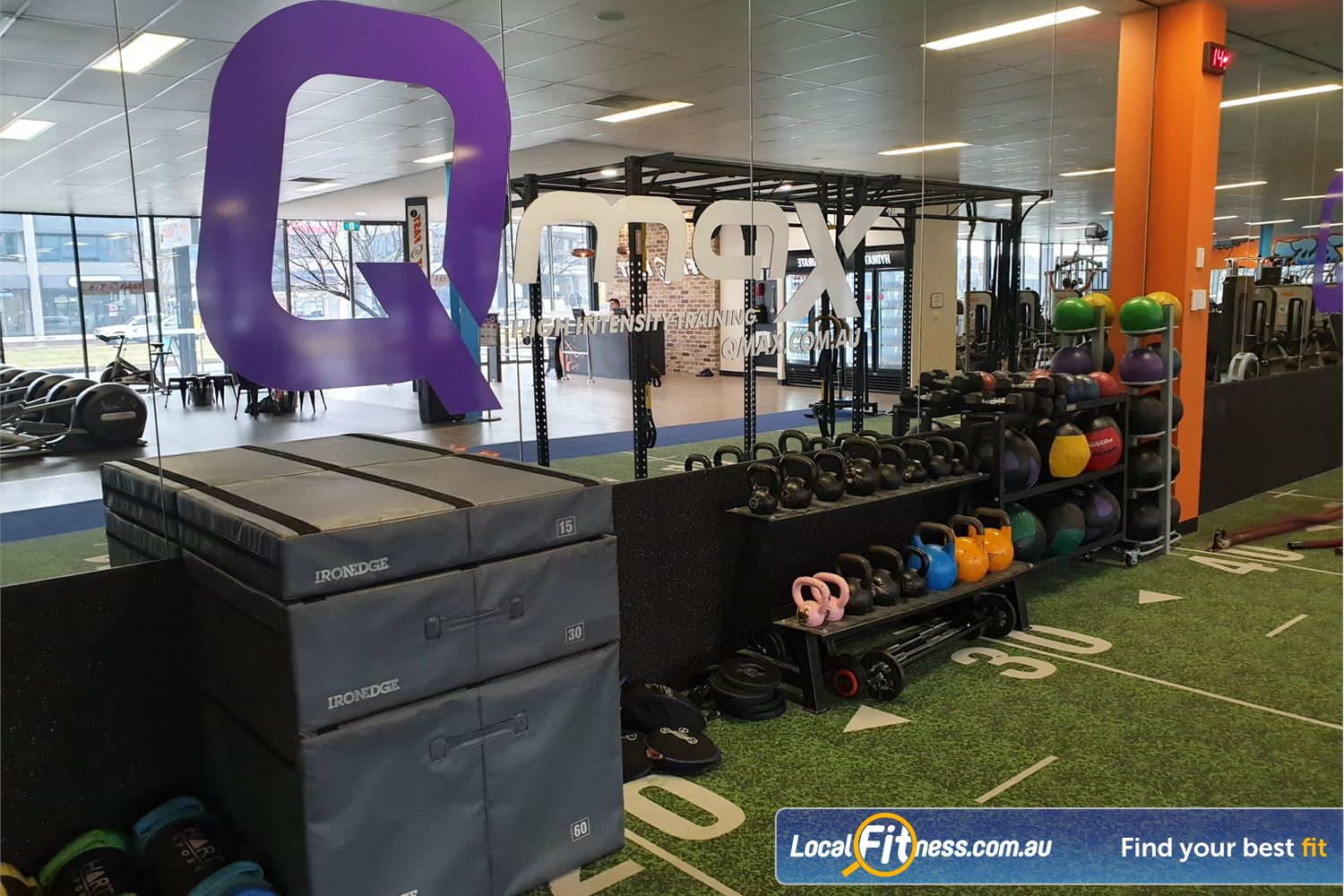 Fit n Fast Belconnen Fully equipped functional training area with our popular Qmax classes.