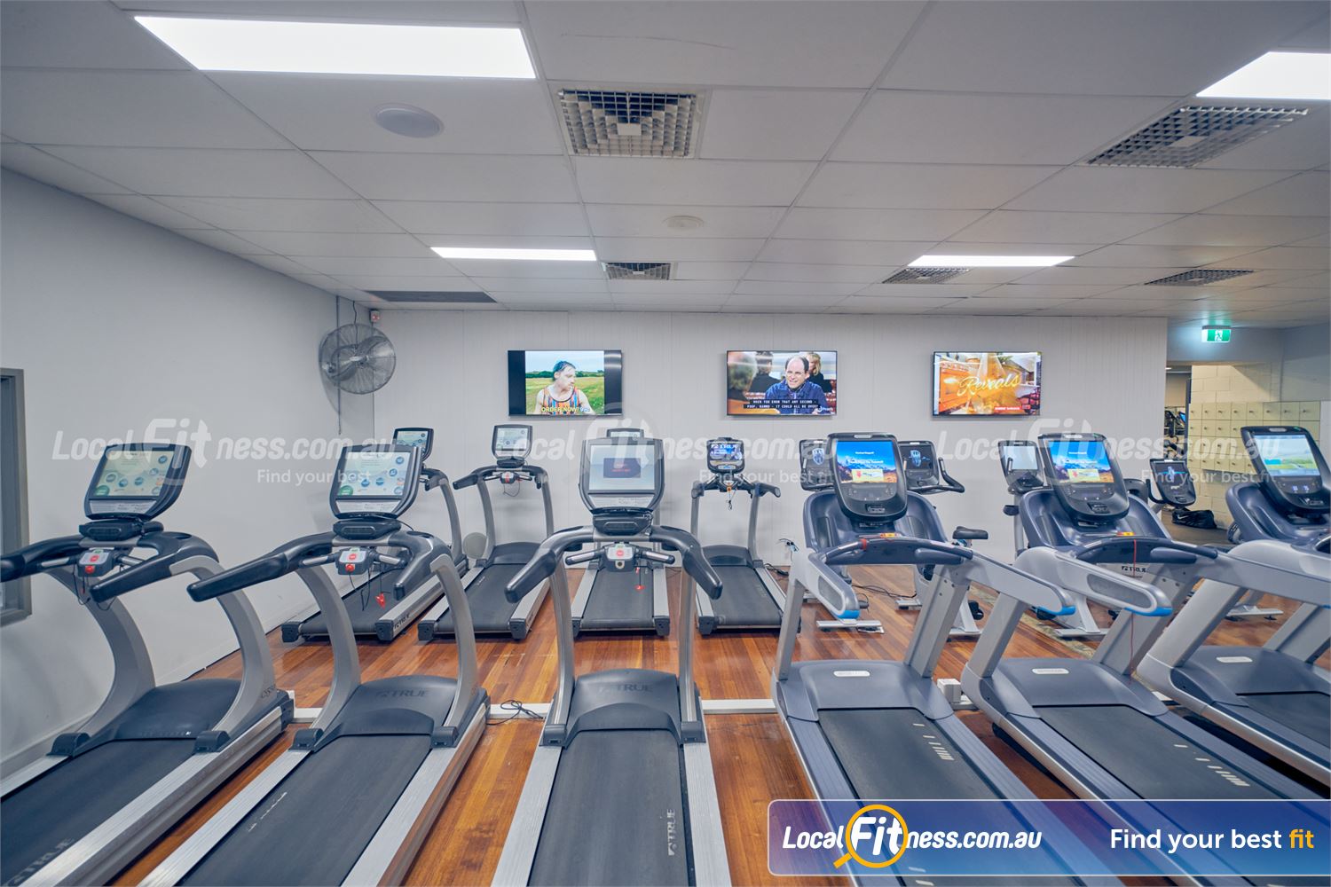 Genesis Health + Fitness Near Eumemmerring Rows of all your favorite cardio machines including the treadmill.
