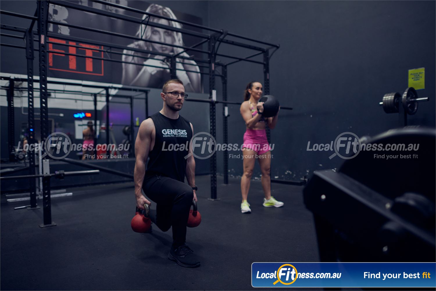 Genesis Health + Fitness Near Doveton Our high performance strength matrix in our Dandenong HIIT gym.