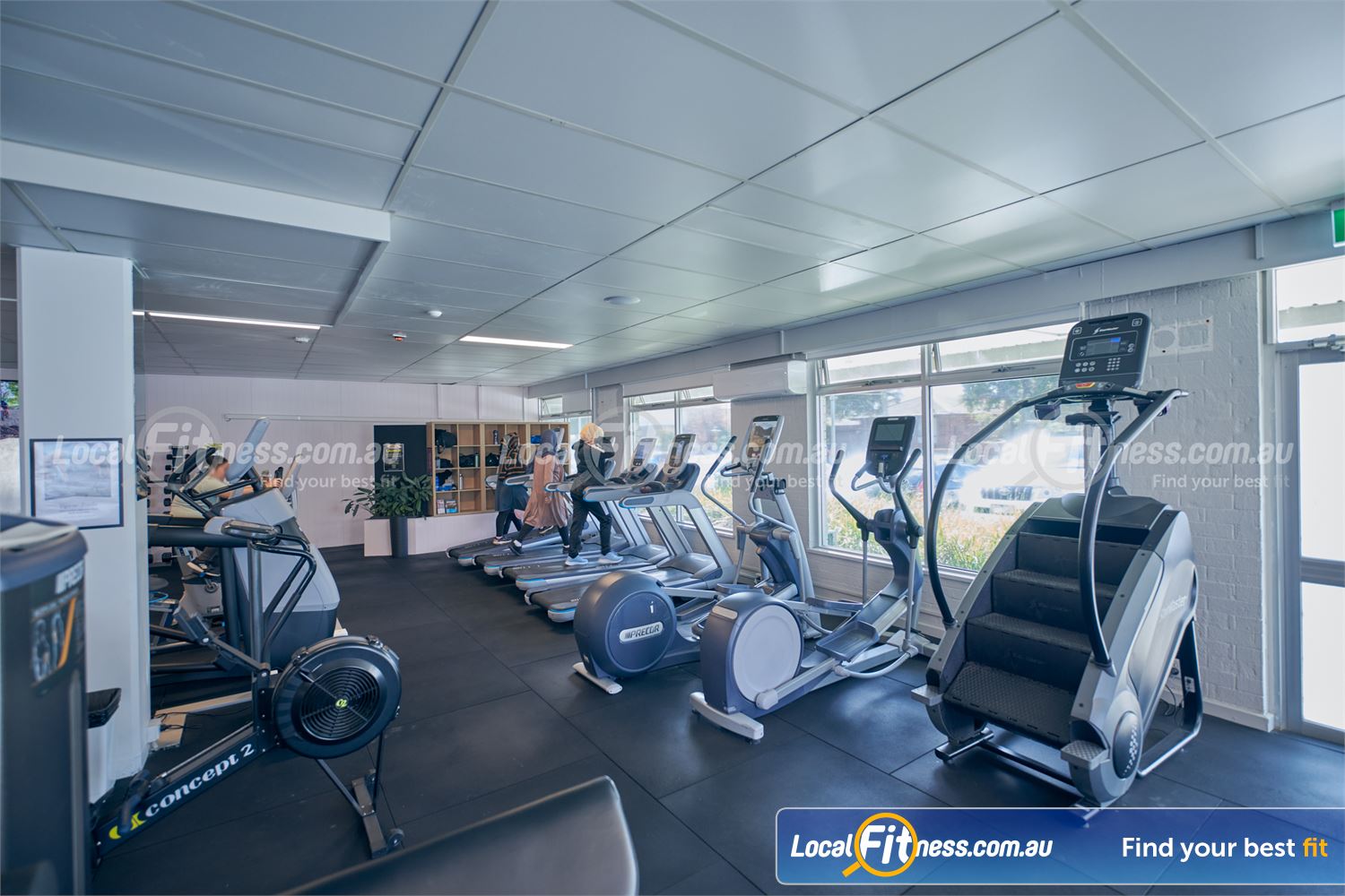 Genesis Health + Fitness Near Endeavour Hills The ladies gym cardio area has a wide selection to choose from.