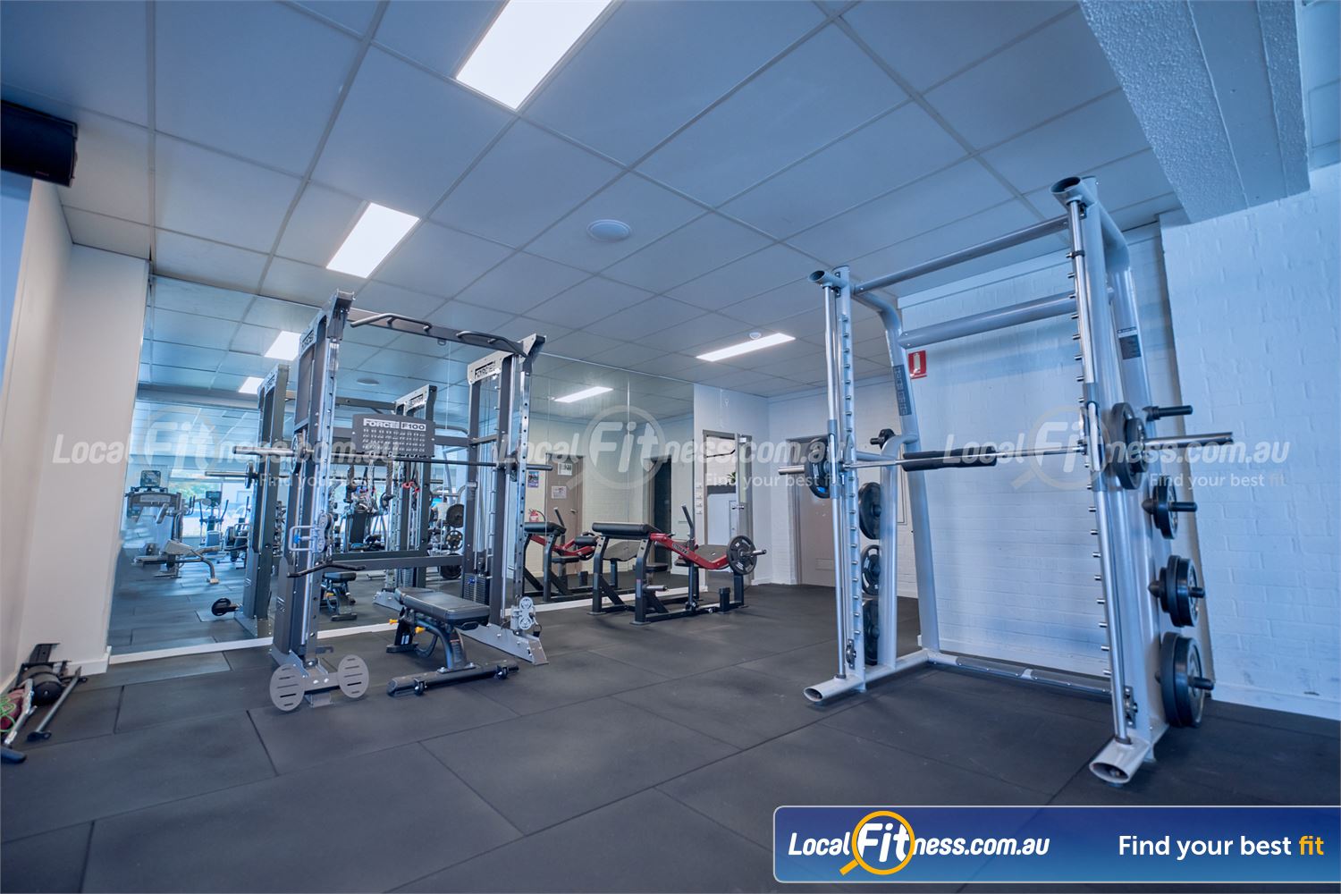 Genesis Health + Fitness Dandenong Private lifting area with squat racks in our Dandenong ladies gym area.