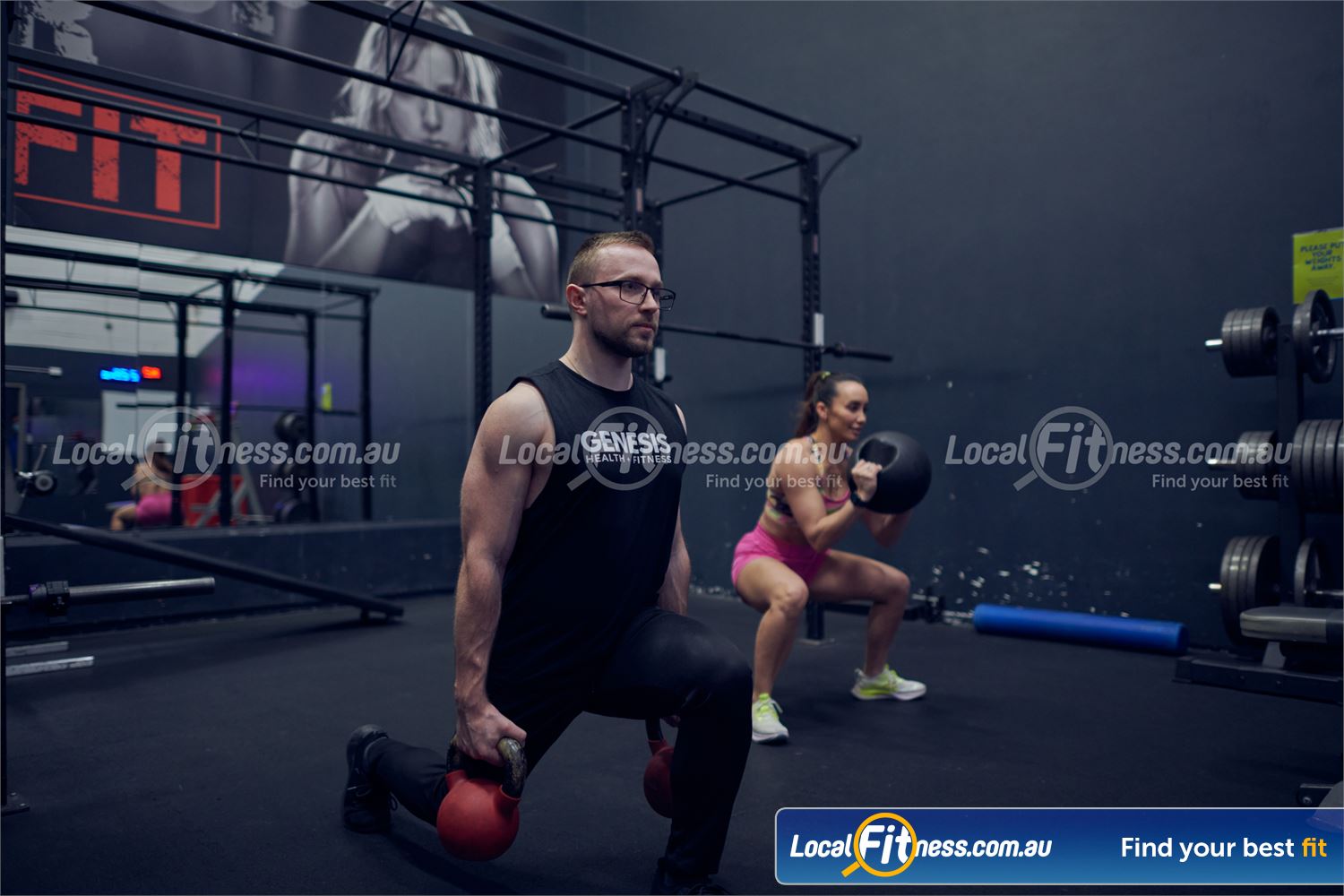 Genesis Health + Fitness Near Doveton Our Dandenong gym staff can help you with your functional training workout.