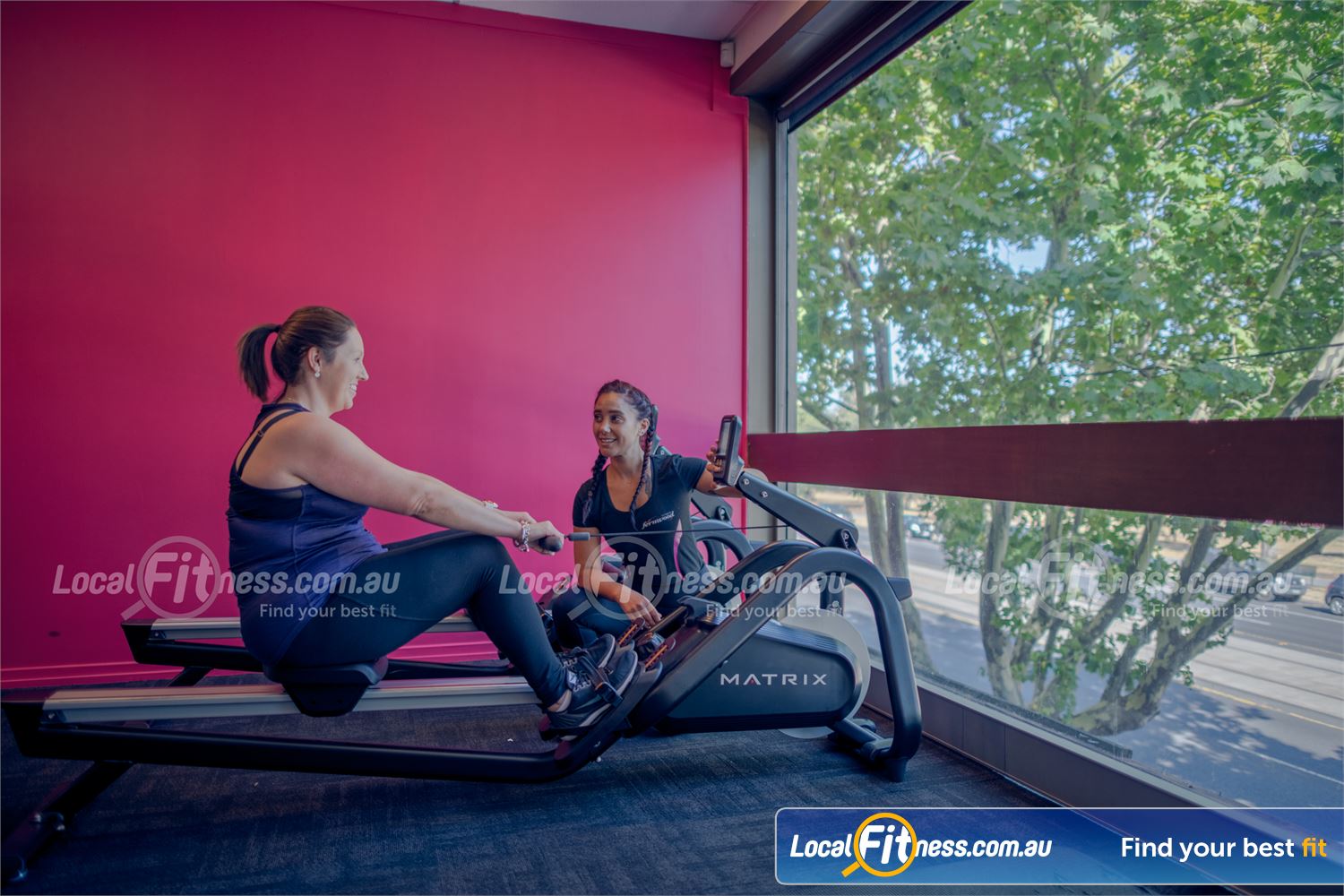 Fernwood Fitness St Kilda Get a HIIT cardio workout with indoor rowing.