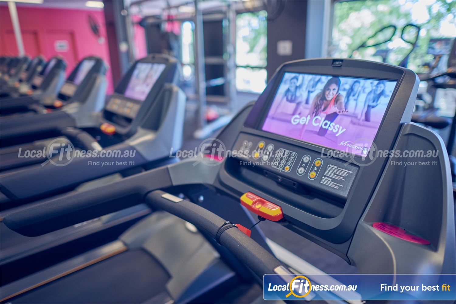 Fernwood Fitness Near St Kilda East State of the art cardio inc. web browsing, TV channels, fitness tracking and more.