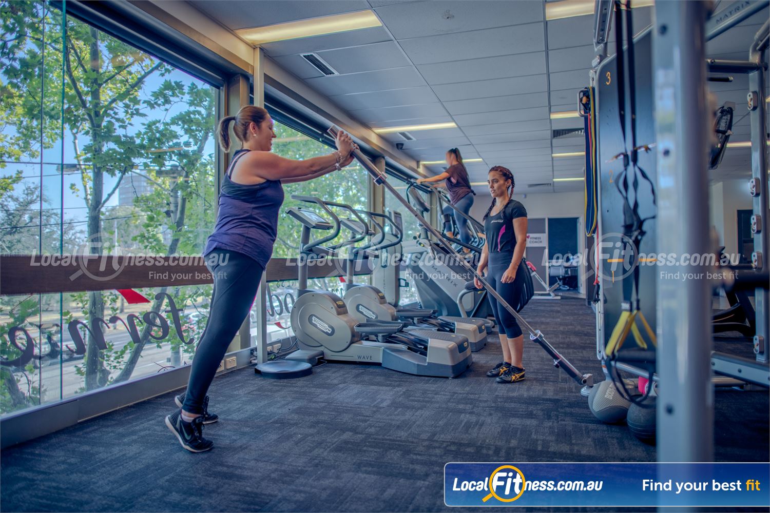 Fernwood Fitness St Kilda Scenic views from our 24/7 St Kilda gym.