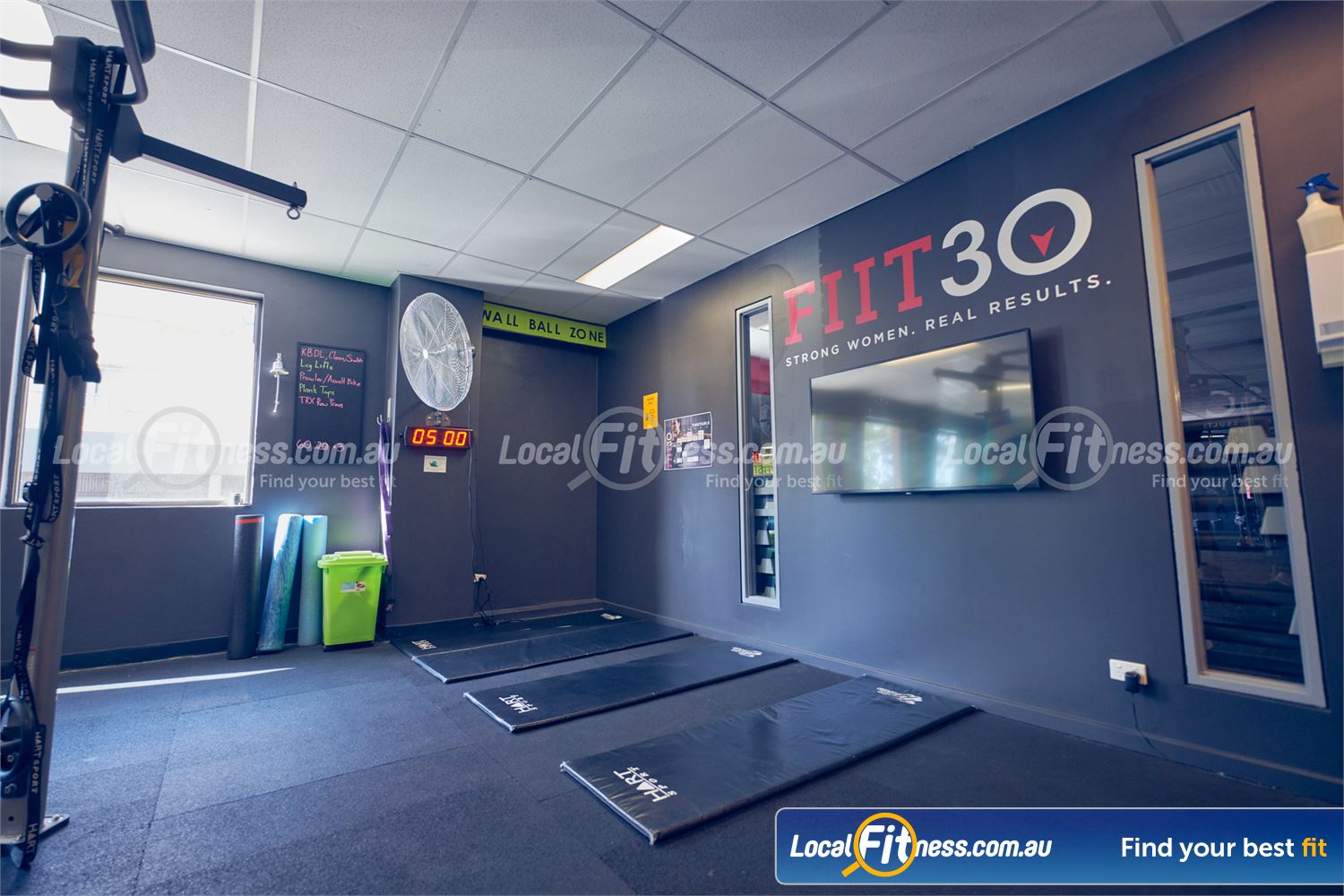 Fernwood Fitness St Kilda Our stretching area is fully equipped with mats, foam rollers and more.