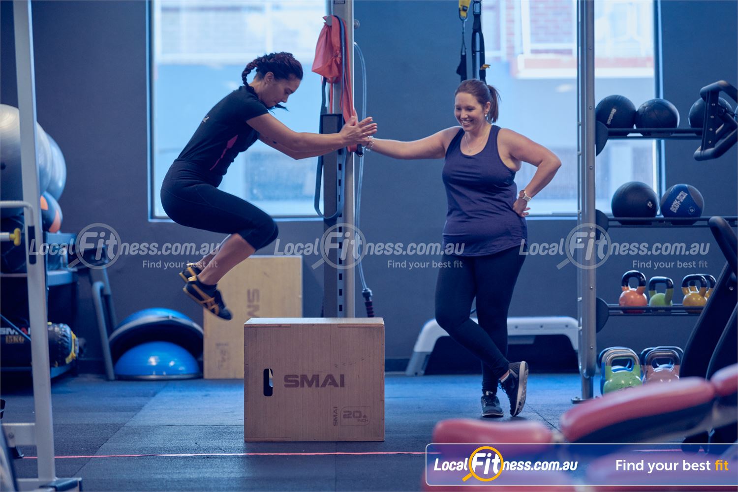 Fernwood Fitness St Kilda Fernwood St Kilda creates functional training workouts for women.