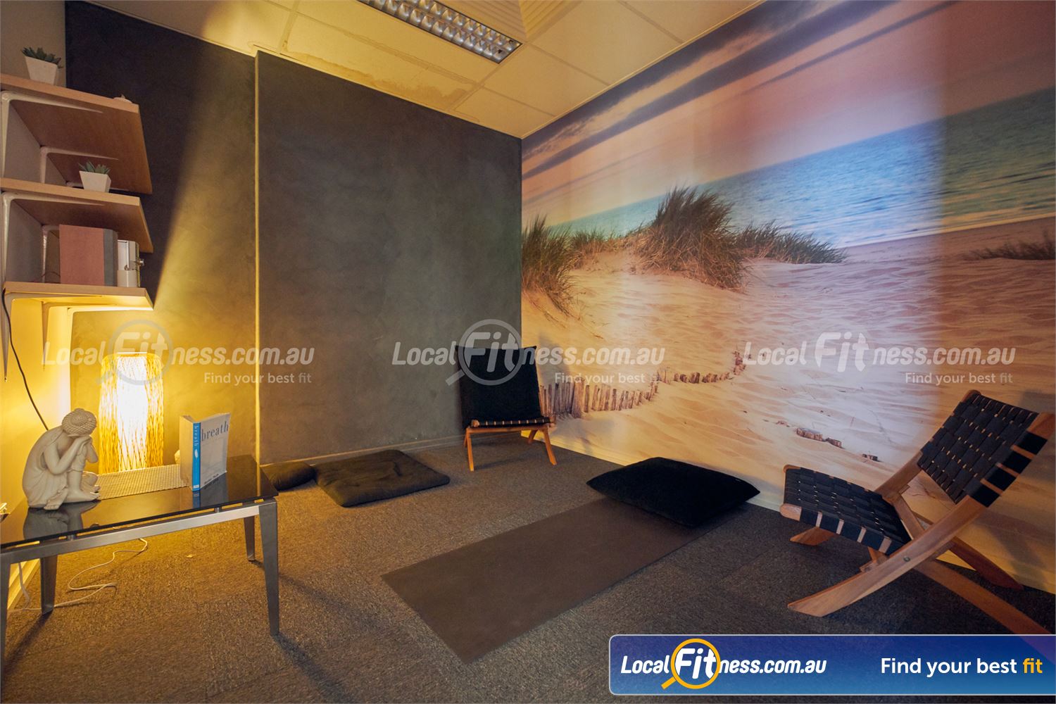 Fernwood Fitness Near Elwood Our tranquil meditation room will help you recenter your day.&nbsp;&nbsp;