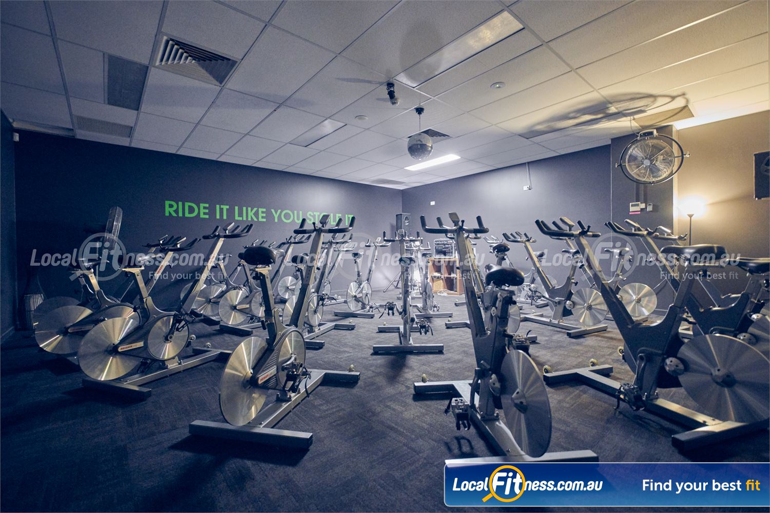 Fernwood Fitness St Kilda The dedicated St Kilda spin cycle studio.