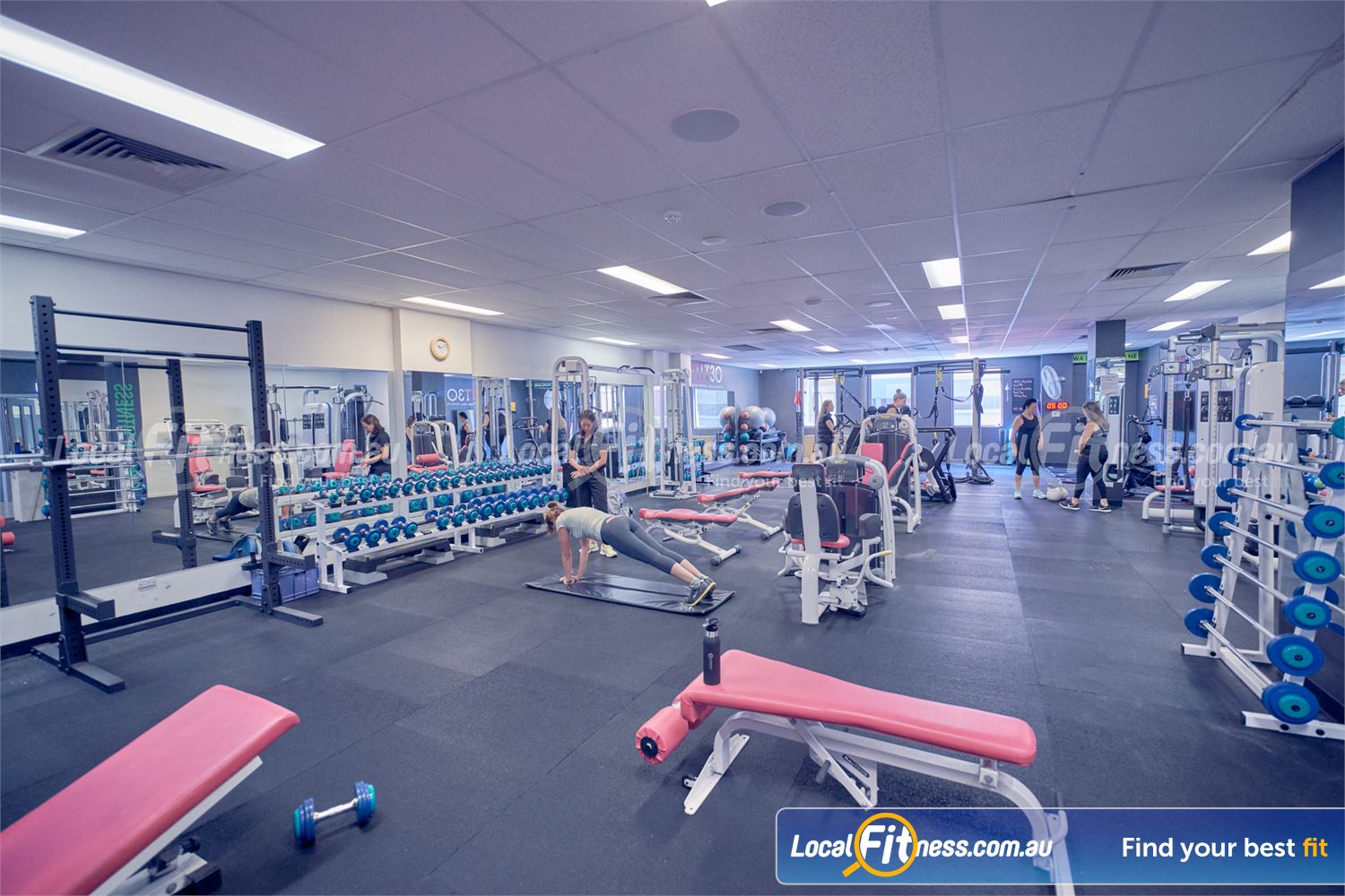 Fernwood Fitness St Kilda Fernwood St Kilda Women&#39;s gym provides a fully equipped free-weights area.