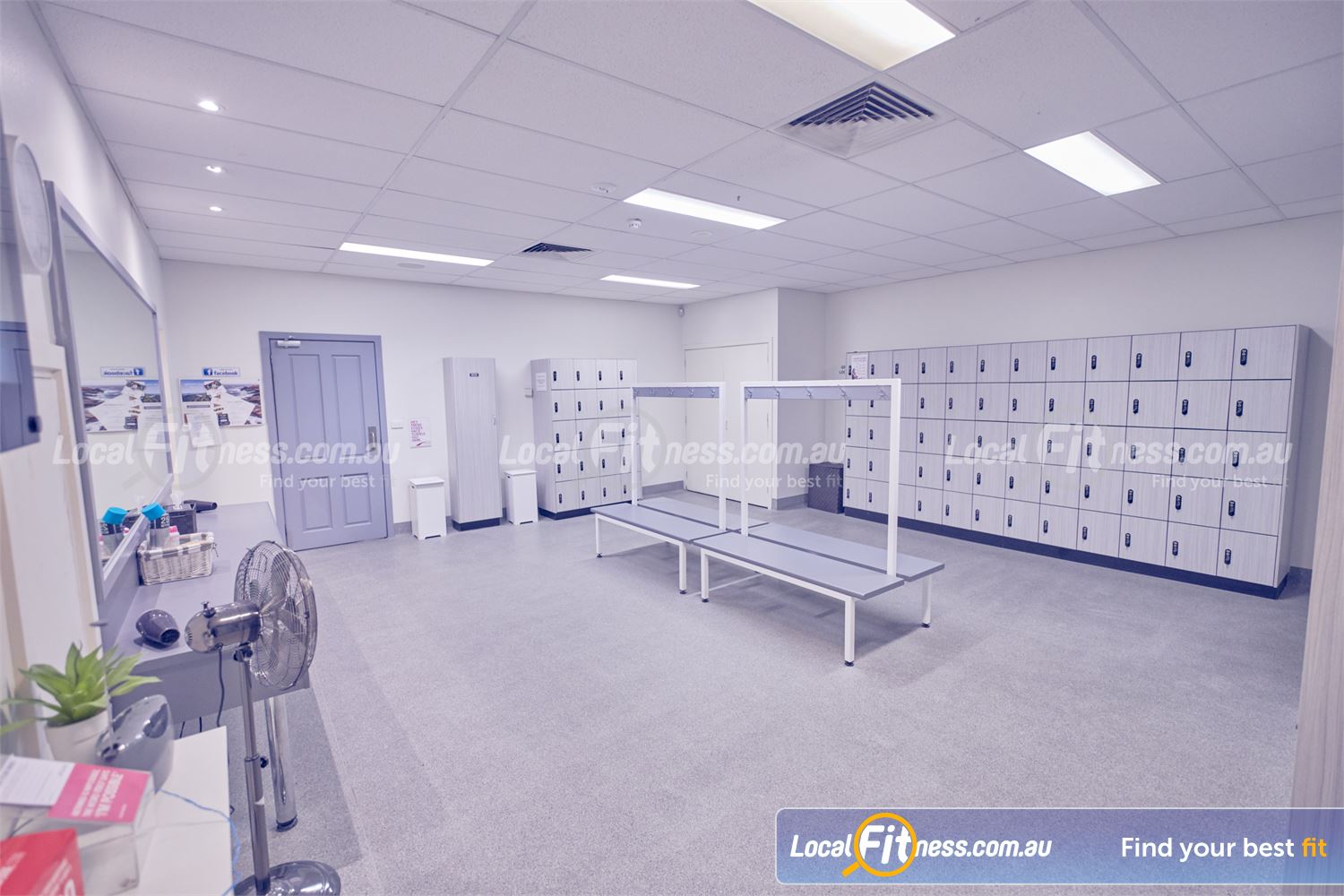 Fernwood Fitness Near Balaclava Exclusive change room in our Fernwood St Kilda women&#39;s gym.