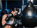 Low impact, water-filled boxing bag.
