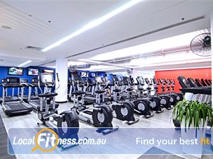 Goodlife Health Clubs Queen St Gym Fig Tree Pocket  | The state of the art cardio theatre at
