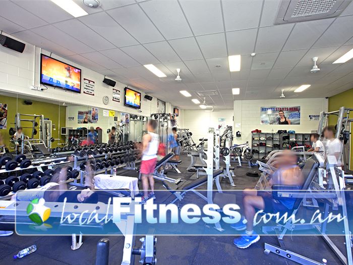 PCYC Near Richlands A comprehensive range of free-weights including dumbbells and barbells.