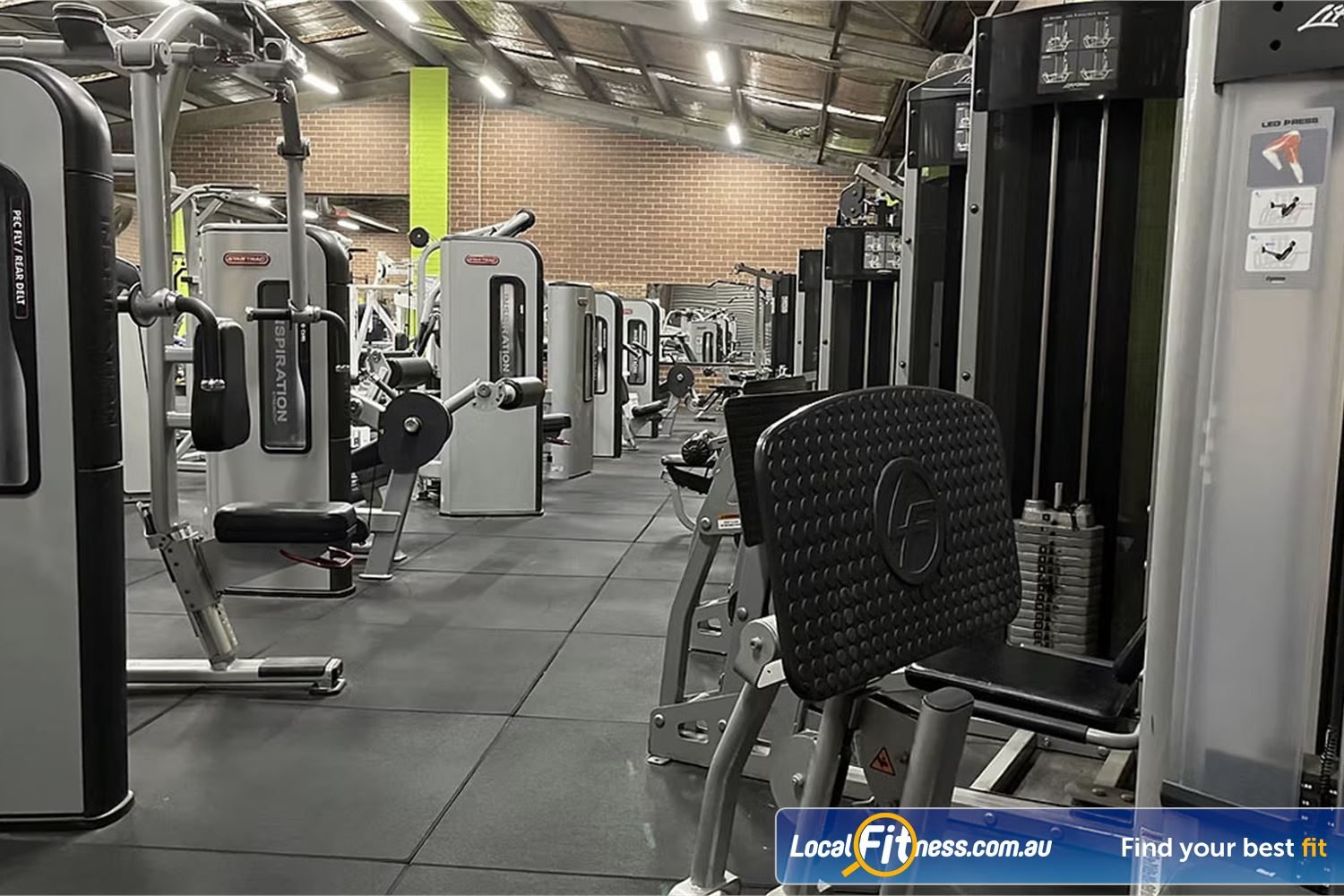 Fit Express 24/7 Near Heidelberg Rgh Multiple rows of state-of-the-art pin-loading equipment for all muscle groups.