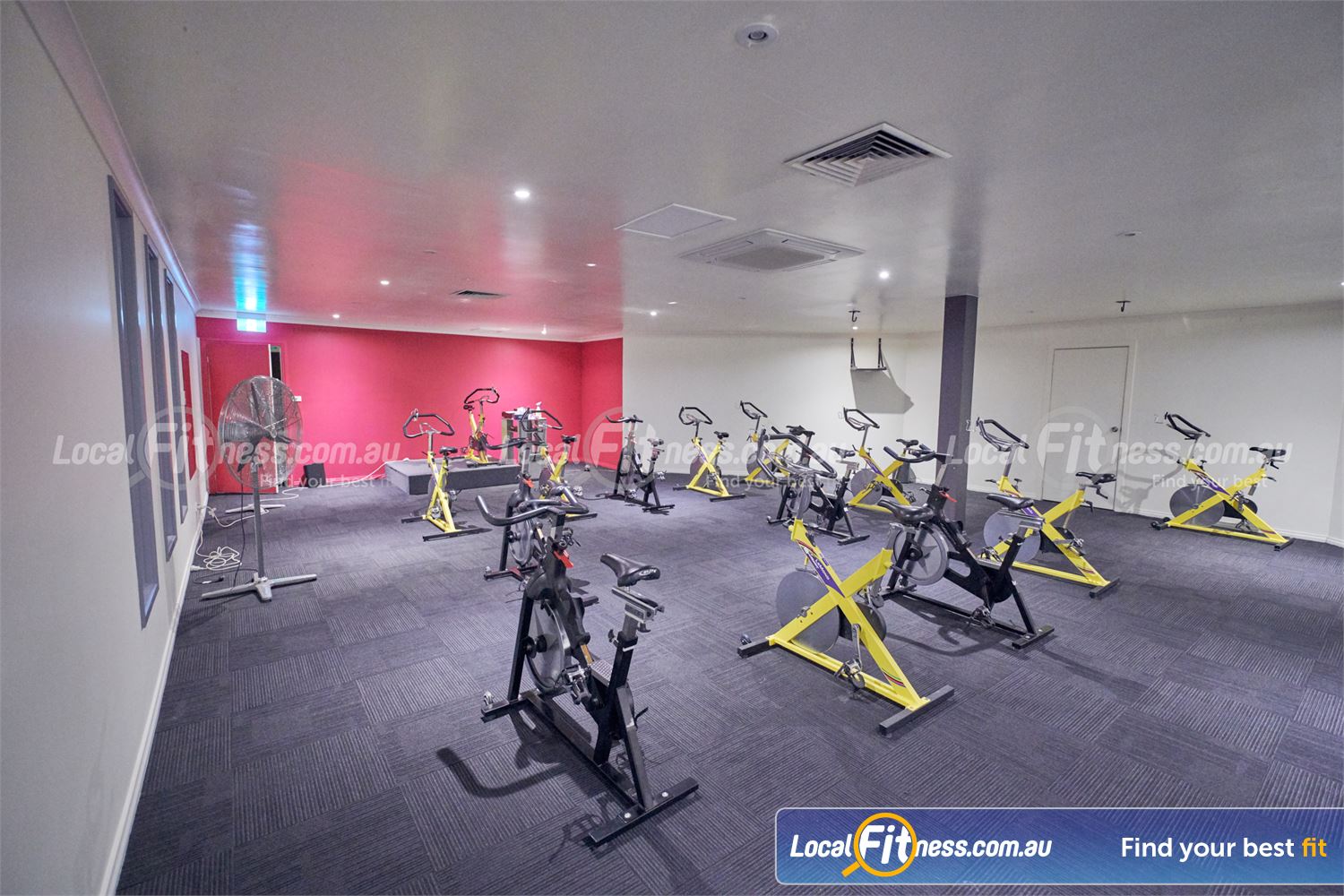 Fernwood Fitness Bulleen The Bulleen spin cycle studio with state of the art cycle bikes.