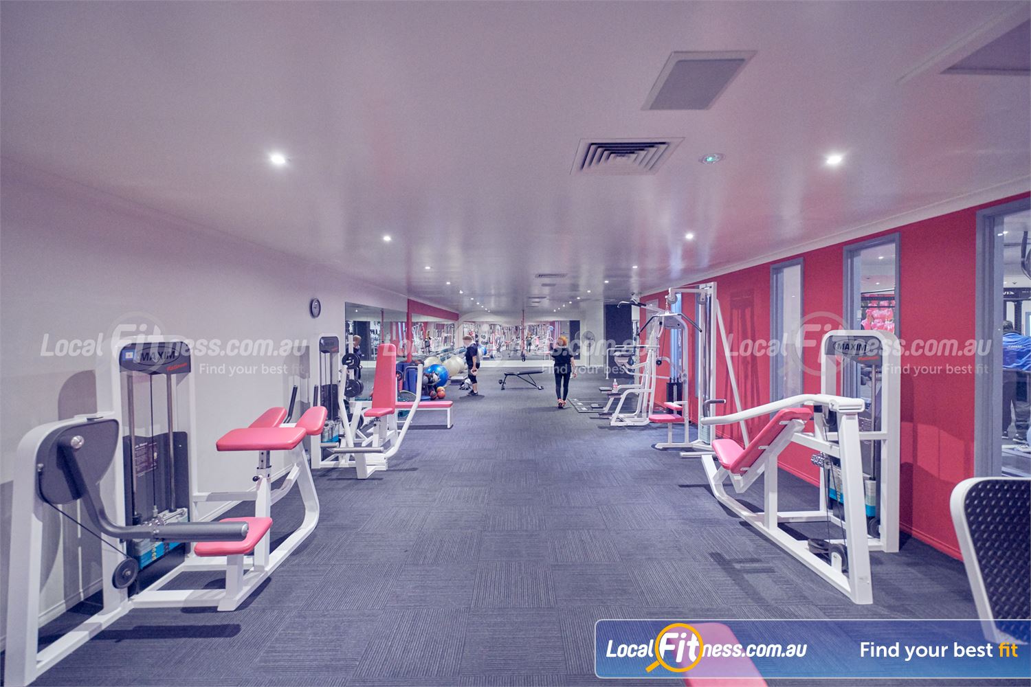 Fernwood Fitness Near Mont Albert North The strength training area at Fernwood Bulleen gym.