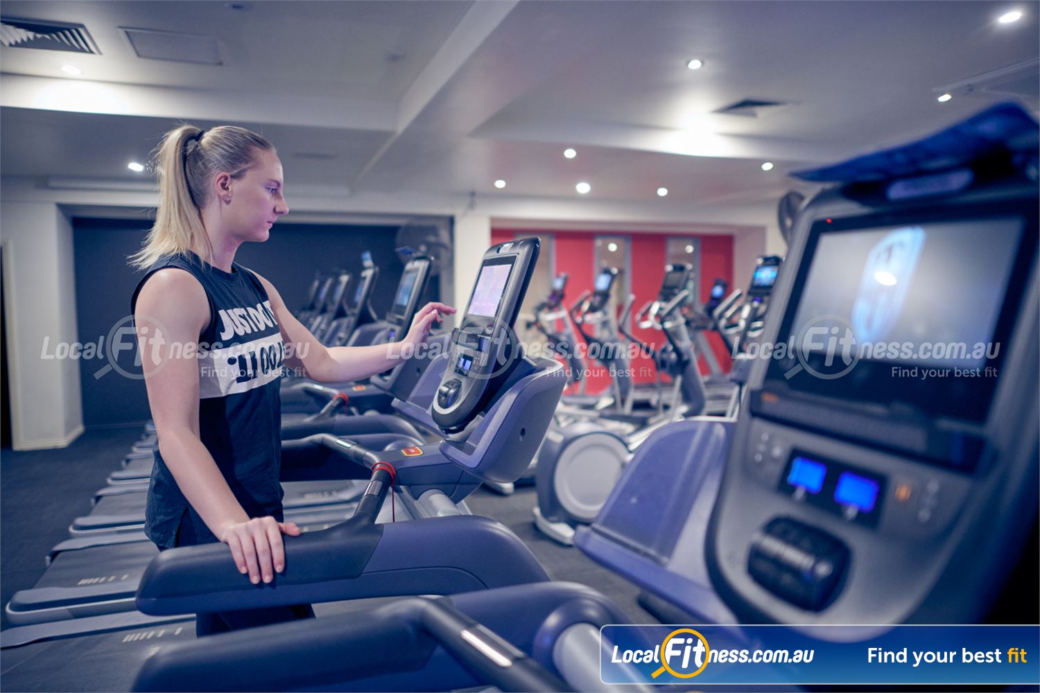 Fernwood Fitness Bulleen Our state of the art cardio machines include personal entertainment screens.