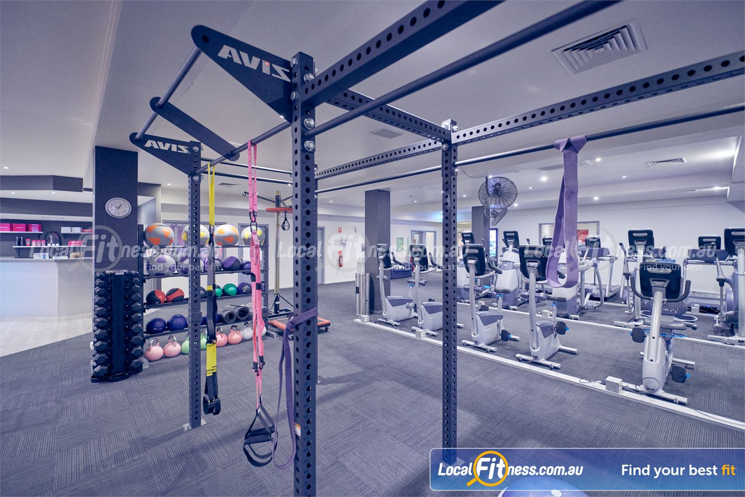 Fernwood Fitness Bulleen The dedicated functional training and Bulleen HIIT gym space.
