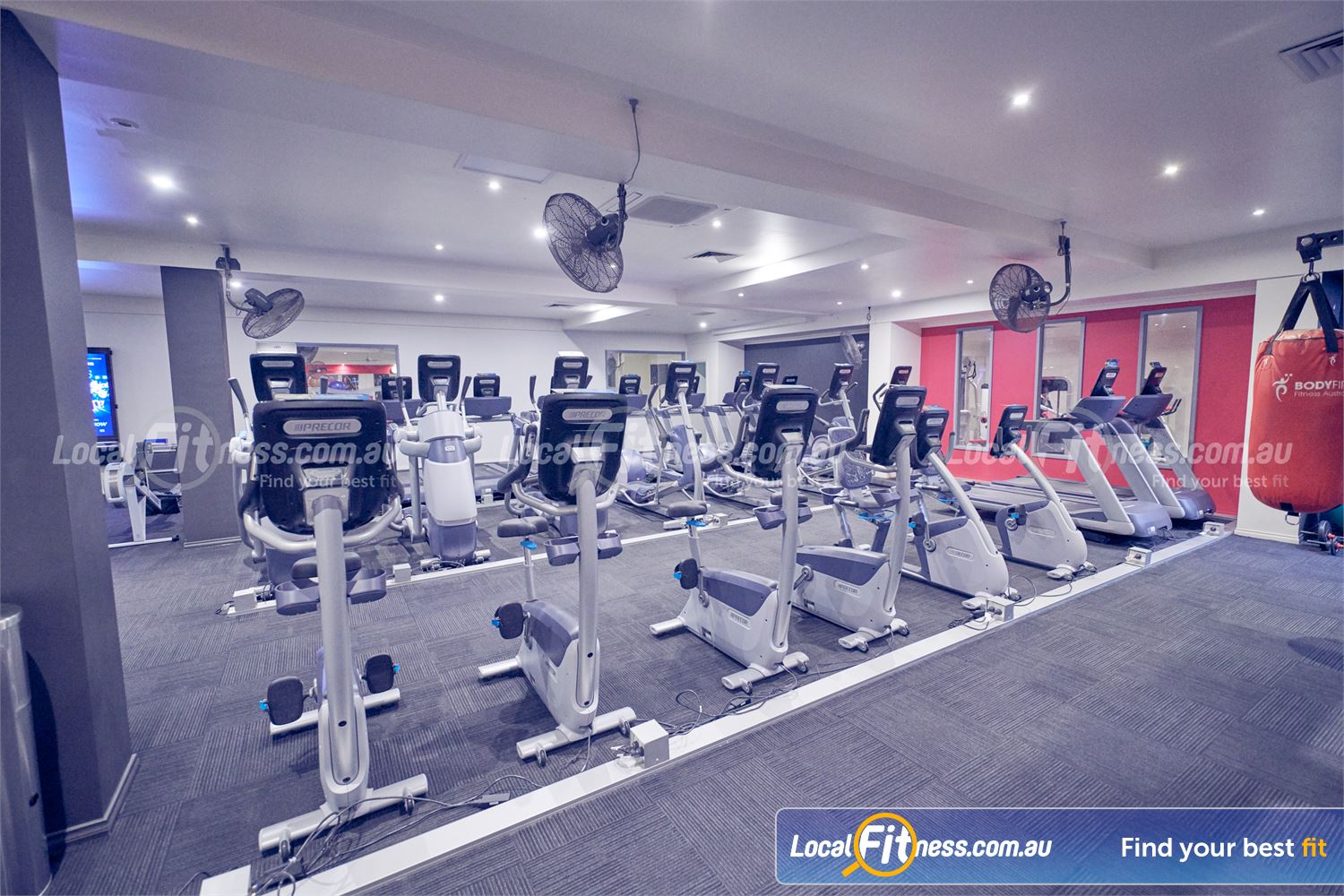 Fernwood Fitness Near Doncaster Rows and rows of cardio machines so you don&#39;t have to wait.
