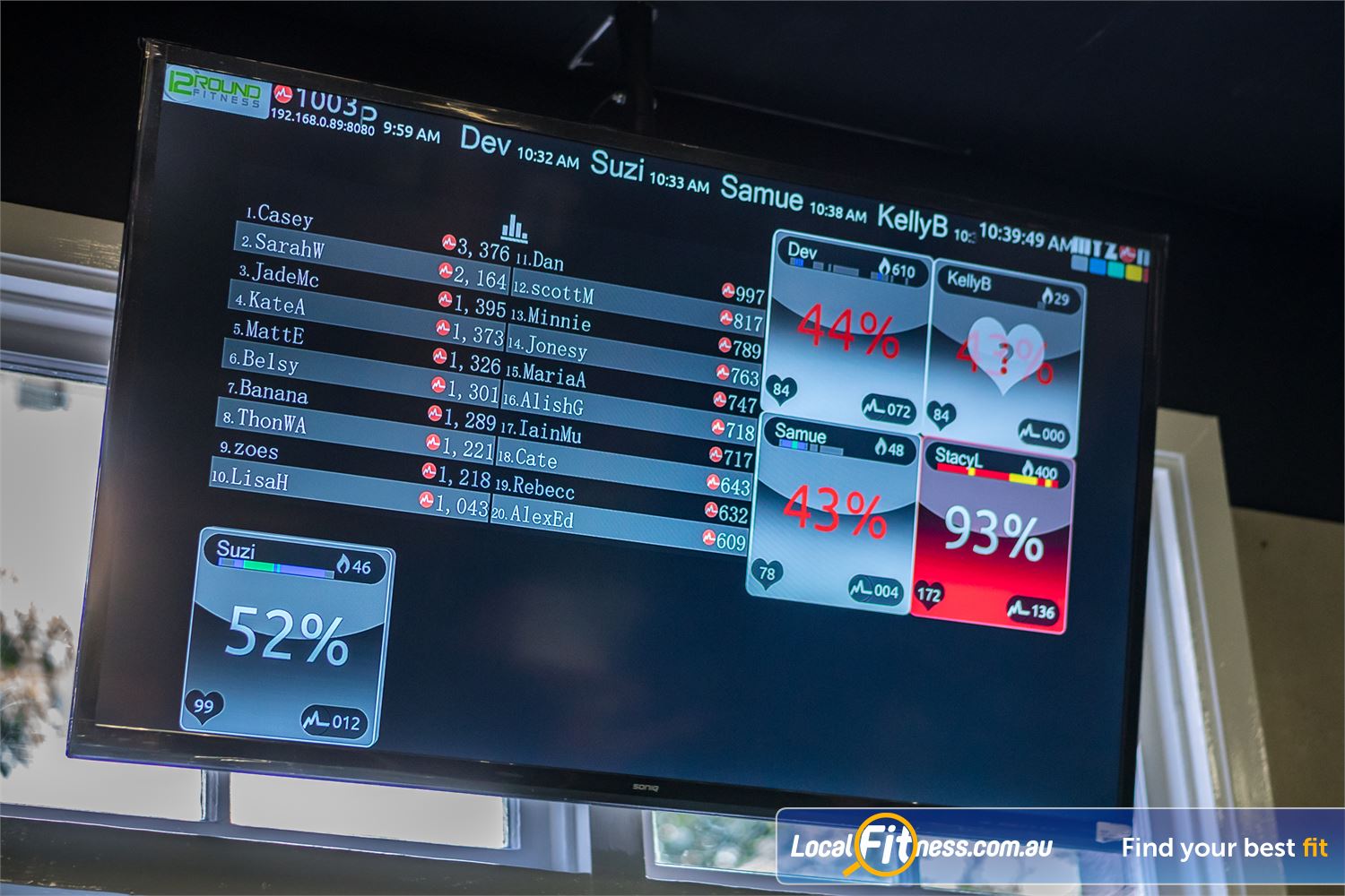 12 Round Fitness Point Cook Track your results on our Myzone screens and challenge yourself.