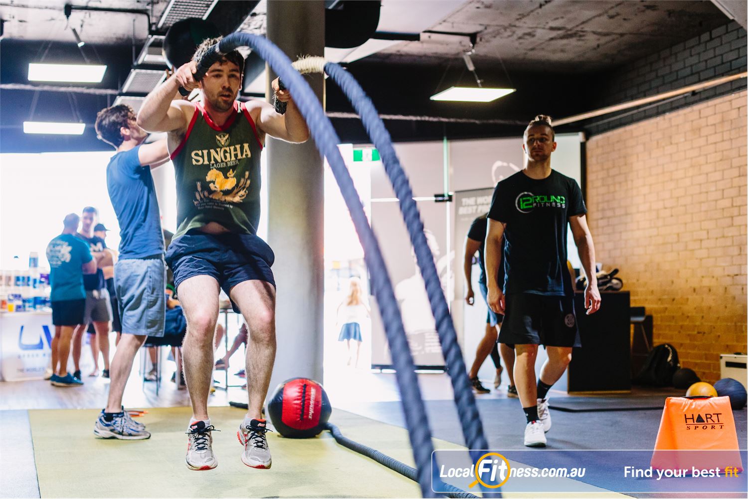 12 Round Fitness Near Werribee South Get into battle rope training at 12 Round Point Cook.