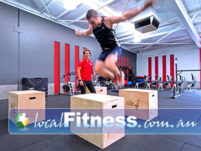 Genesis Health + Fitness Near St James Add ployometrics, kettlebells, ropes and more to your training sessions.