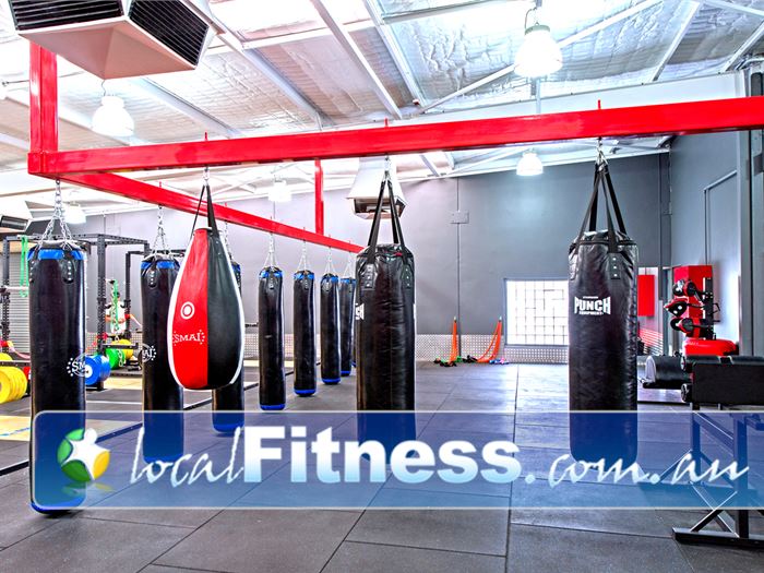 Genesis Health + Fitness Bentley The dedicated Bentley boxing area.