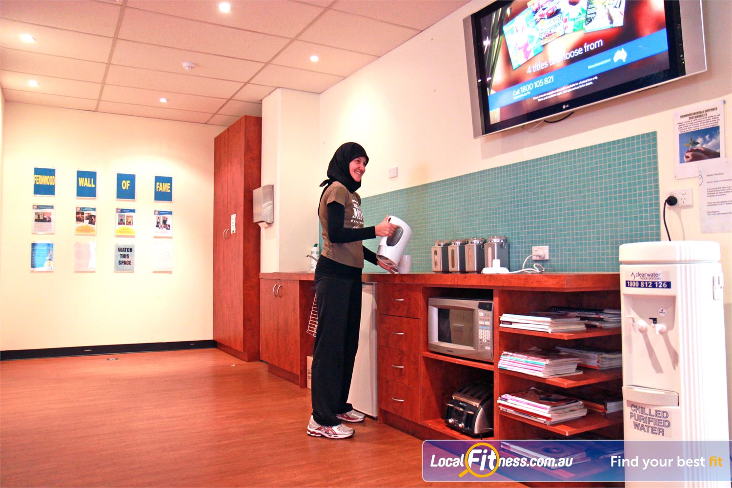 Fernwood Fitness Near Kogarah First-class service with complimentary breakfast, tea and coffee.