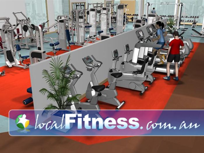 Re-Creation Health Clubs Near Werribee Luxury training with individual entertainment screens on our cardio.