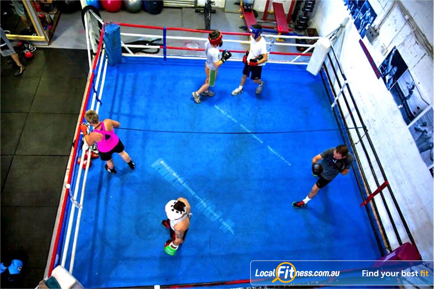 Mischa's Boxing Central Footscray Our Footscray boxing gym includes a full size boxing ring.