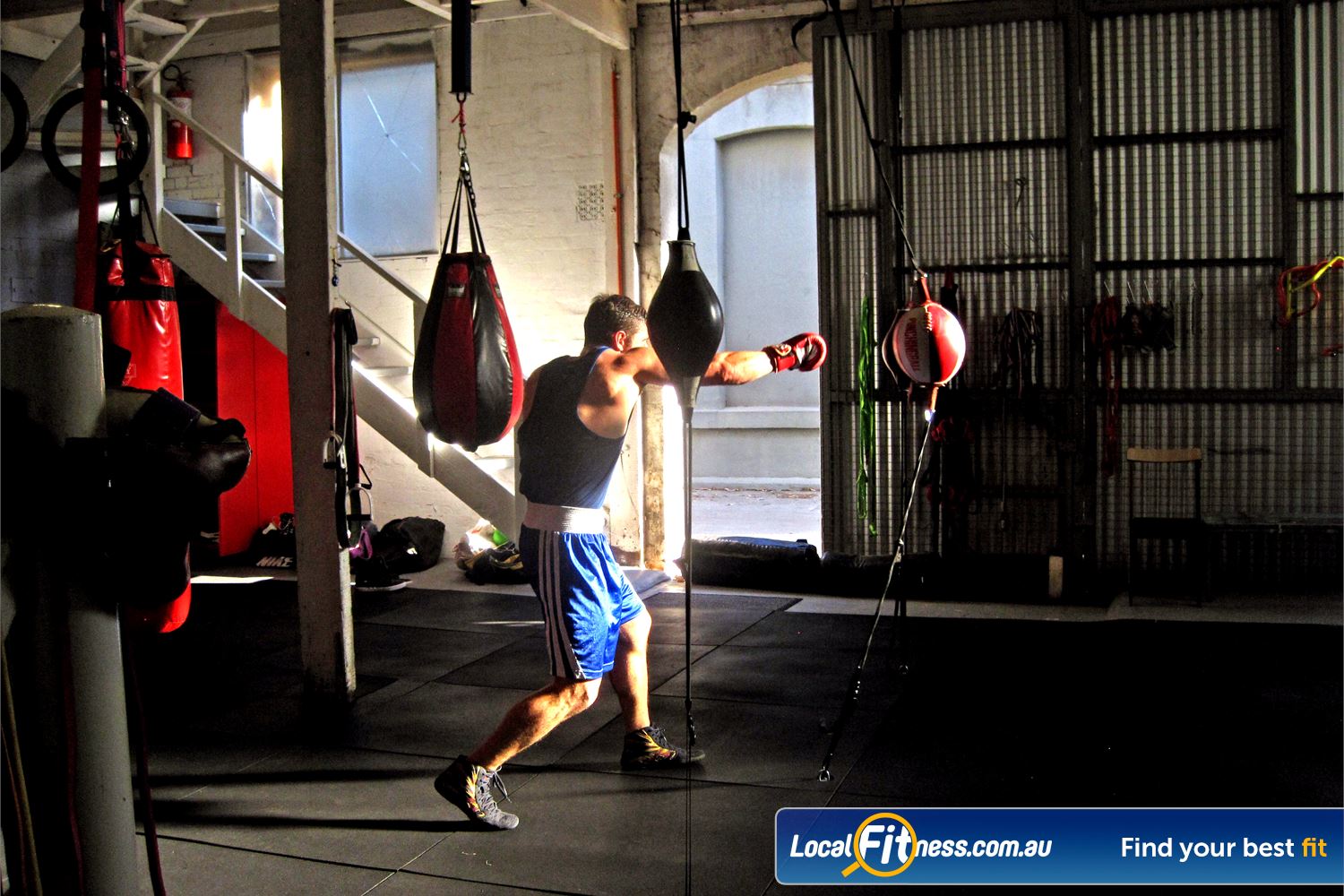 Mischa's Boxing Central Near Seddon Fully equipped Footscray boxing gym with heavy bags, speedballs and more.