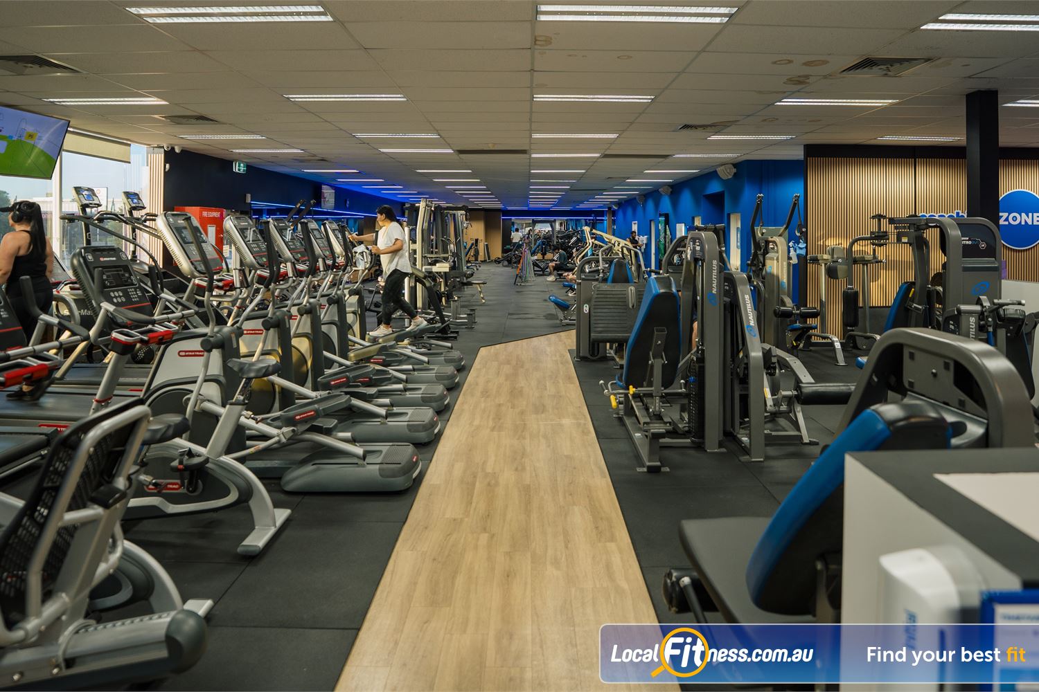 Genesis Health + Fitness Belmont Rows and rows of cardio so you don&#39;t have to wait.