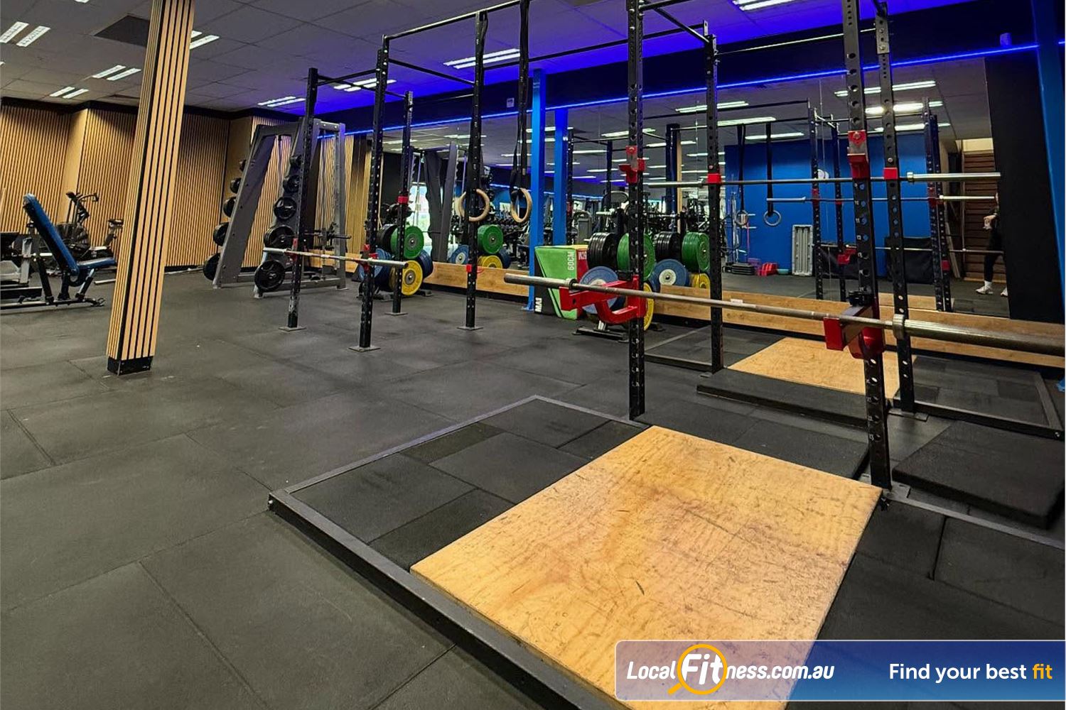 Genesis Health + Fitness Belmont Multiple strength training zone so you can create your own workout.