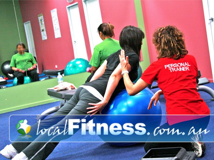 Genesis Health + Fitness Cranbourne Large and personlised ladies only stretch area.