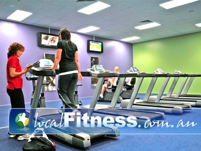 Genesis Health + Fitness Cranbourne Fully equipped ladies only cardio theatre.