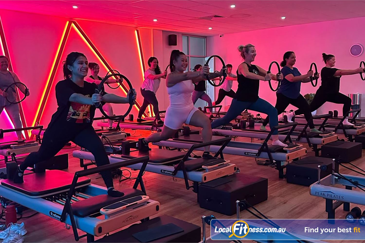 Reformer Pilates at Genesis Belmont Reformer Pilates helps concentrate your balance and core strength.