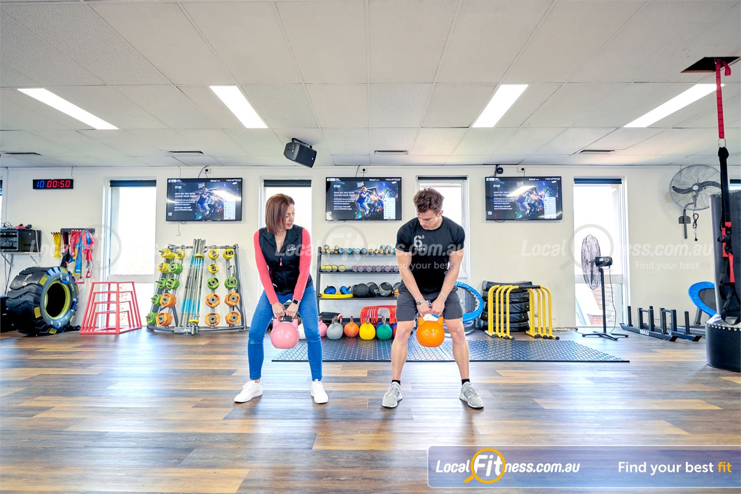6 Degrees South Health & Fitness Near Gardenvale Vary your strength training to include kettlebell training in Elsternwick.