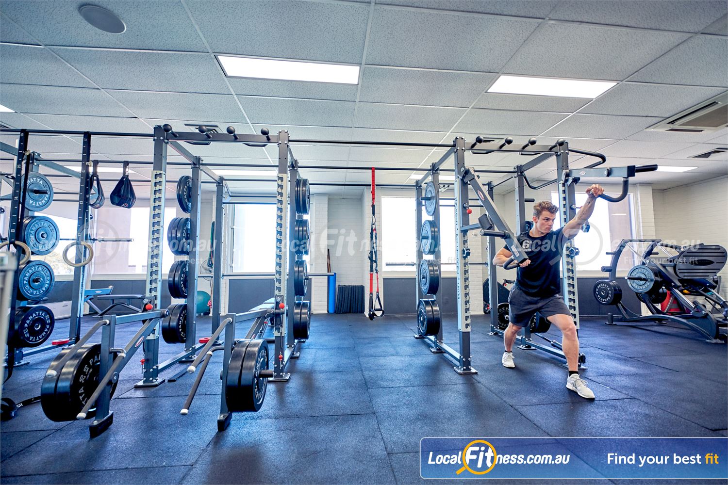 6 Degrees South Health & Fitness Near Gardenvale Jammer shoulder press, deadlift with levers, rings, suspension training and more.
