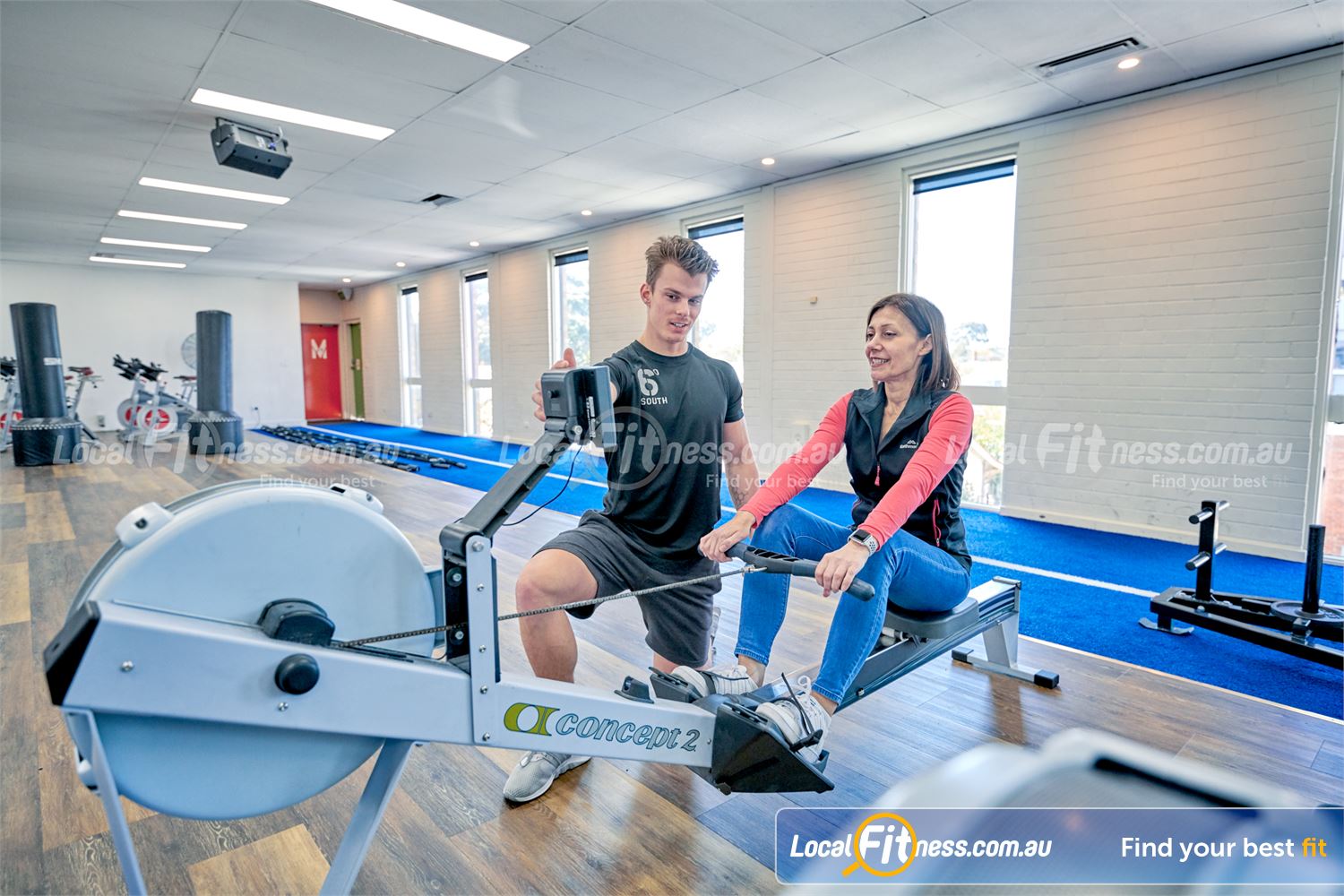 6 Degrees South Health & Fitness Near Gardenvale Our Elsternwick gym team can help incorporate indoor rowing into your workout.