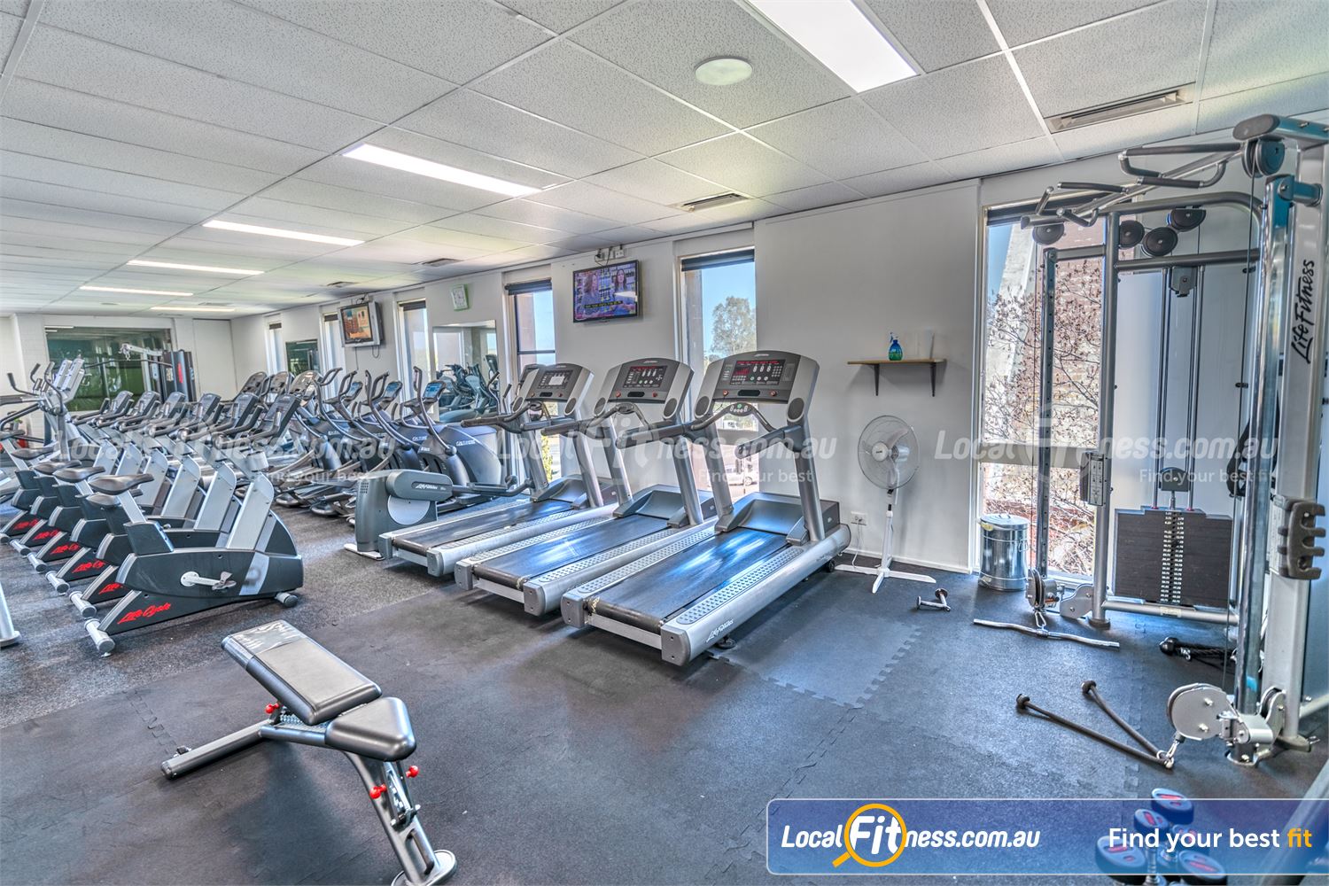 6 Degrees South Health & Fitness Elsternwick Treadmills, cycle bikes, cross-trainers, climbers and more.