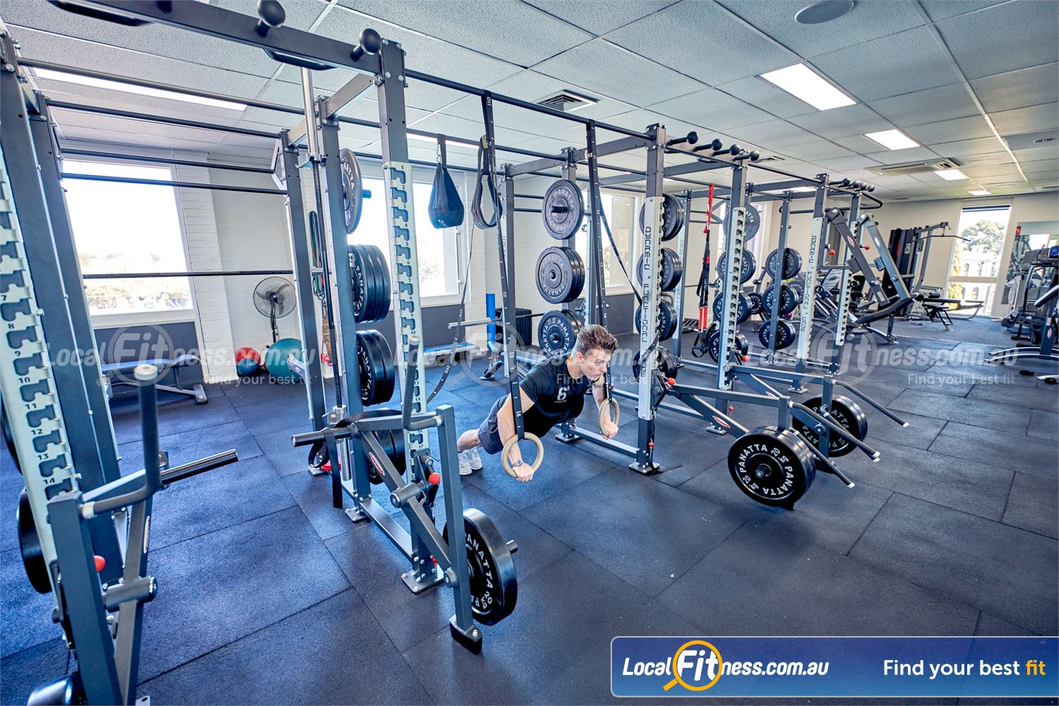 6 Degrees South Health & Fitness Near Gardenvale Use the gymnastic rings and test your functional strength.