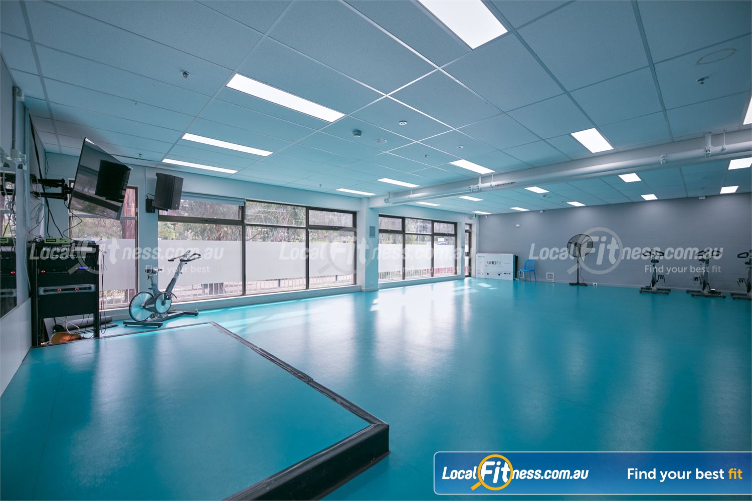 Diamond Valley Sports and Fitness Centre Greensborough The dedicated Greensborough&#160;cycle studio.