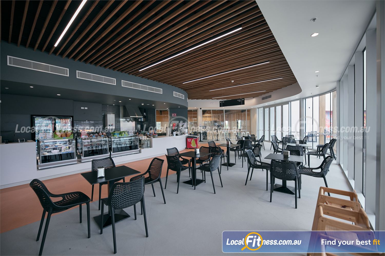 Diamond Valley Sports and Fitness Centre Greensborough The on-site Cafe at the Diamond Valley Sports and Fitness Centre.
