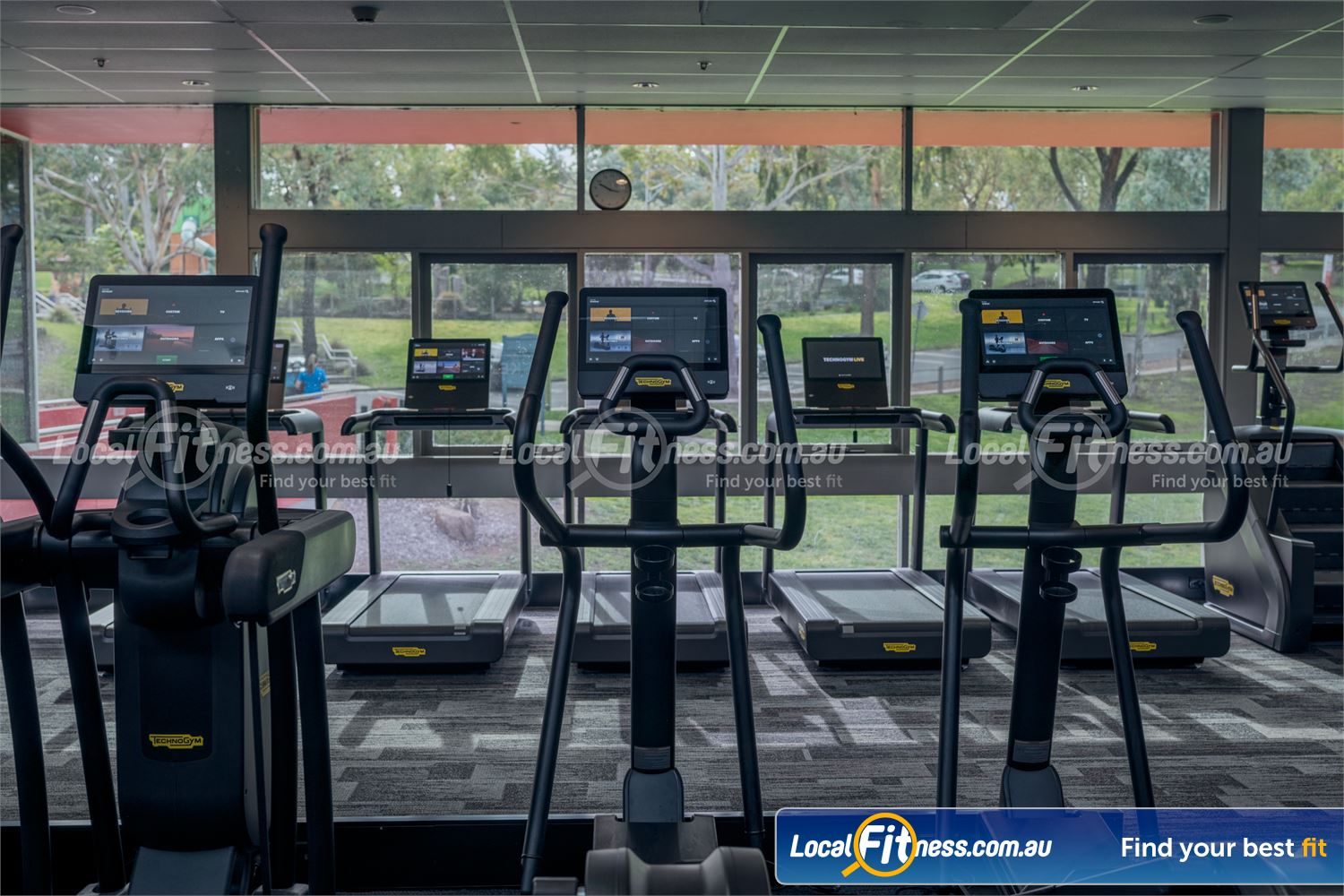 Diamond Valley Sports and Fitness Centre Near Saint Helena Our Greensborough gym includes state of the art cardio from Technogym.