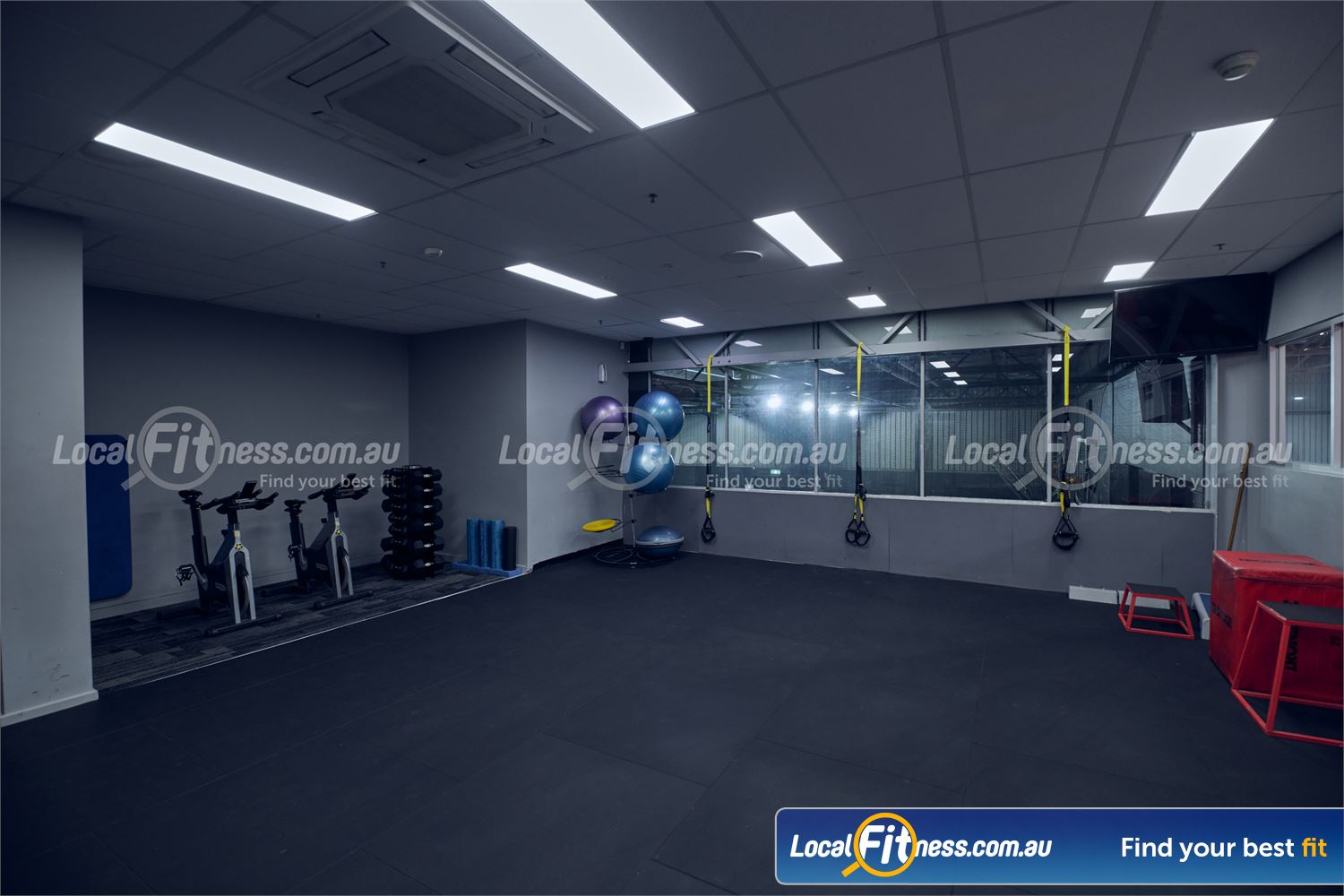Diamond Valley Sports and Fitness Centre Near Montmorency The dedicated Greensborough HIIT gym and functional training area with TRX training.